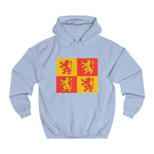 Owain Glyndwr Flag Sq Unisex Welsh Hoodie Cymraeg