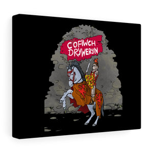 Cofiwch Dryweryn Knight Stretched Canvas