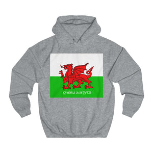 Welsh Flag Cymru am Byth Unisex Hoodie