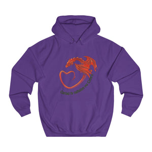 Cariad fy nghalon yw Cymru Unisex Hoodie