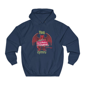 Yes Cymru Cofiwch Dryweryn Unisex Cymraeg Hoodies