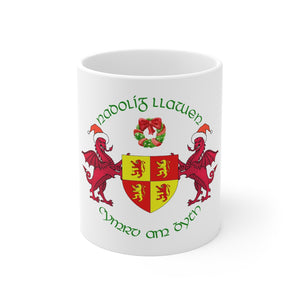 Nadolig Llawen Cymru Am Byth Mug 11oz - White