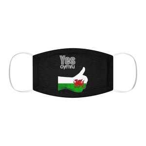 Yes Cymru Face Cover Snug-Fit Green