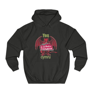 Yes Cymru Cofiwch Dryweryn Unisex Cymraeg Hoodies