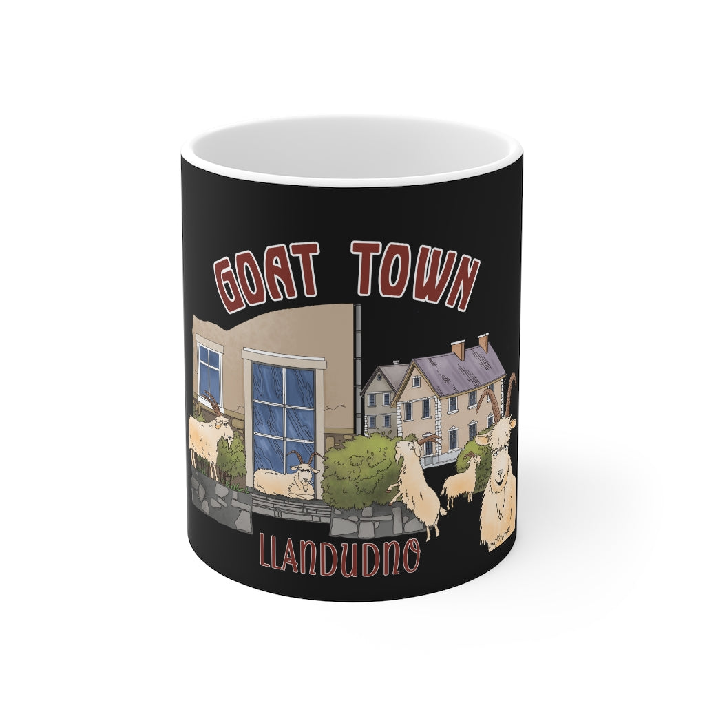 Goat Town Llandudno Mug 11oz Black