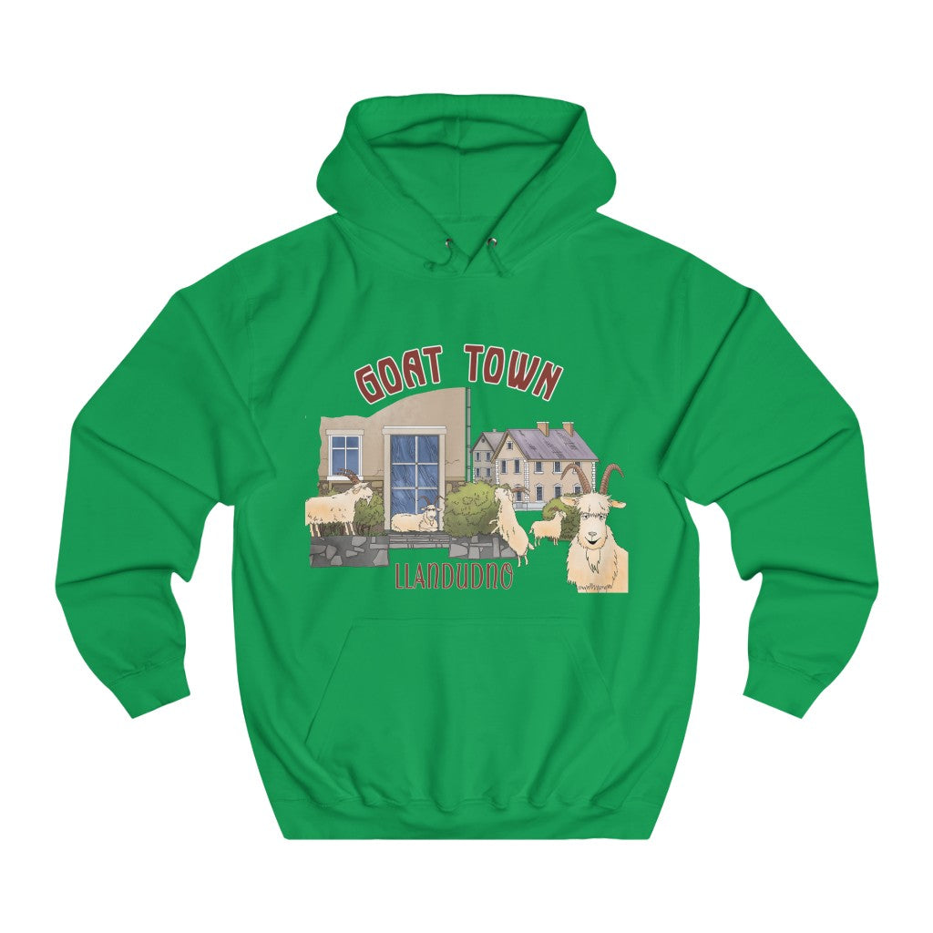 Goat Town Llandudno Unisex Cymraeg Hoodies