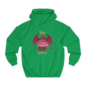 Yes Cymru Cofiwch Dryweryn Unisex Cymraeg Hoodies