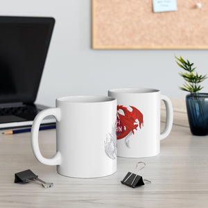 Cofiwch Dryweryn Dragon Mug 11oz White