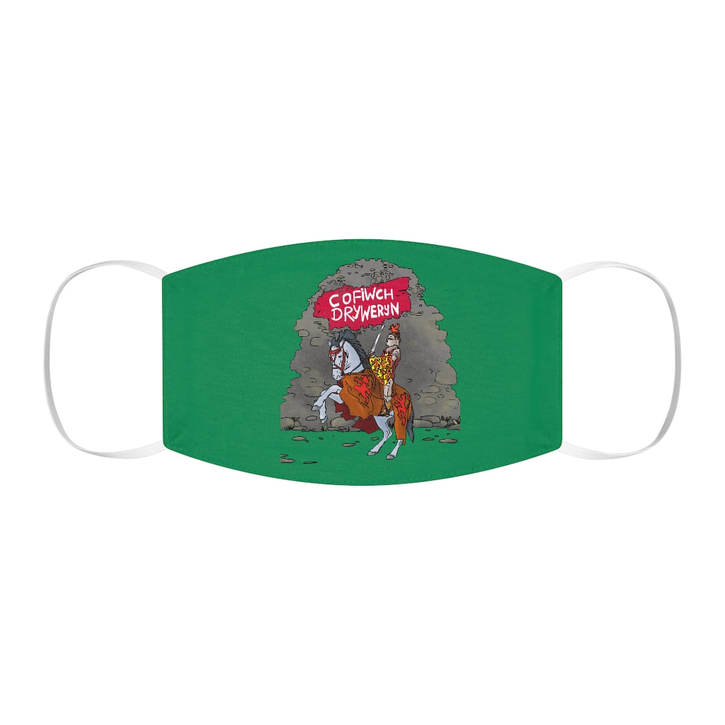 Cofiwch Dryweryn Knight Face Cover Snug-Fit Green