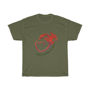 Cariad fy nghalon yw Cymru Unisex T-shirt