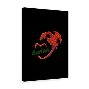 Cariad Love Red Dragon Stretched Canvas