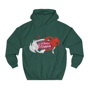 Cofiwch Dryweryn Dragon Unisex Cymraeg Hoodies