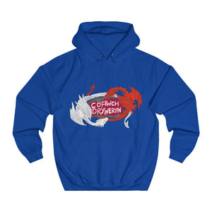 Cofiwch Dryweryn Dragon Unisex Cymraeg Hoodies