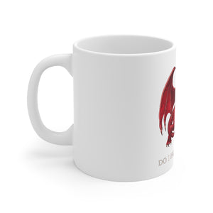 Cymraeg Welsh Dragon Traveller Mug 11oz White