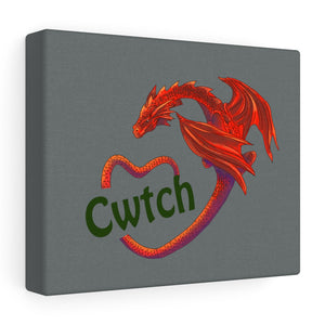 Cwtch Red Dragon Stretched Canvas