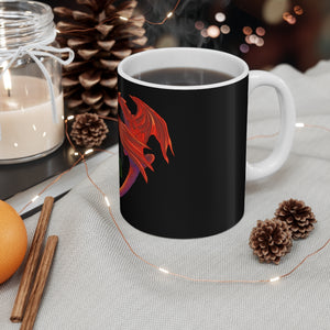 Cwtch Red Dragon Mug 11oz Black