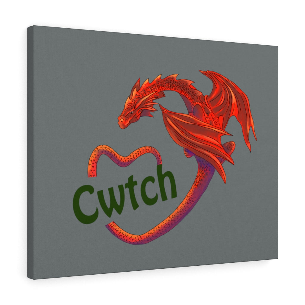 Cwtch Red Dragon Stretched Canvas