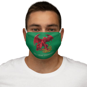 Cymraeg Welsh Dragon Reusable Face Cover Snug-Fit