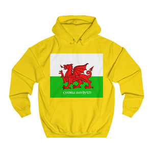 Welsh Flag Cymru am Byth Hoodies Cymraeg