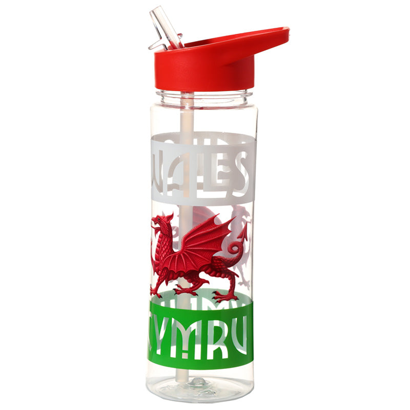 Reusable Welsh Dragon Wales Cymru Water Bottle