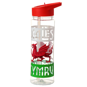 Reusable Welsh Dragon Wales Cymru Water Bottle