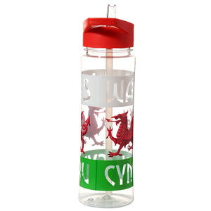 Reusable Welsh Dragon Wales Cymru Water Bottle