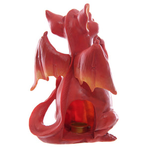 Fantasy Red Dragon Incense Burner