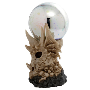 Dragon Skull LED Metallic Orb