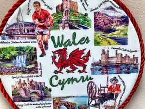 Iconic Wales Hanging Ceramic Trivet