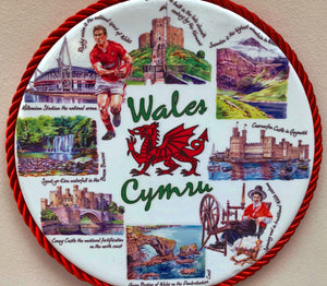 Iconic Wales Hanging Ceramic Trivet