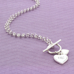 Hearts T-Bar Necklace