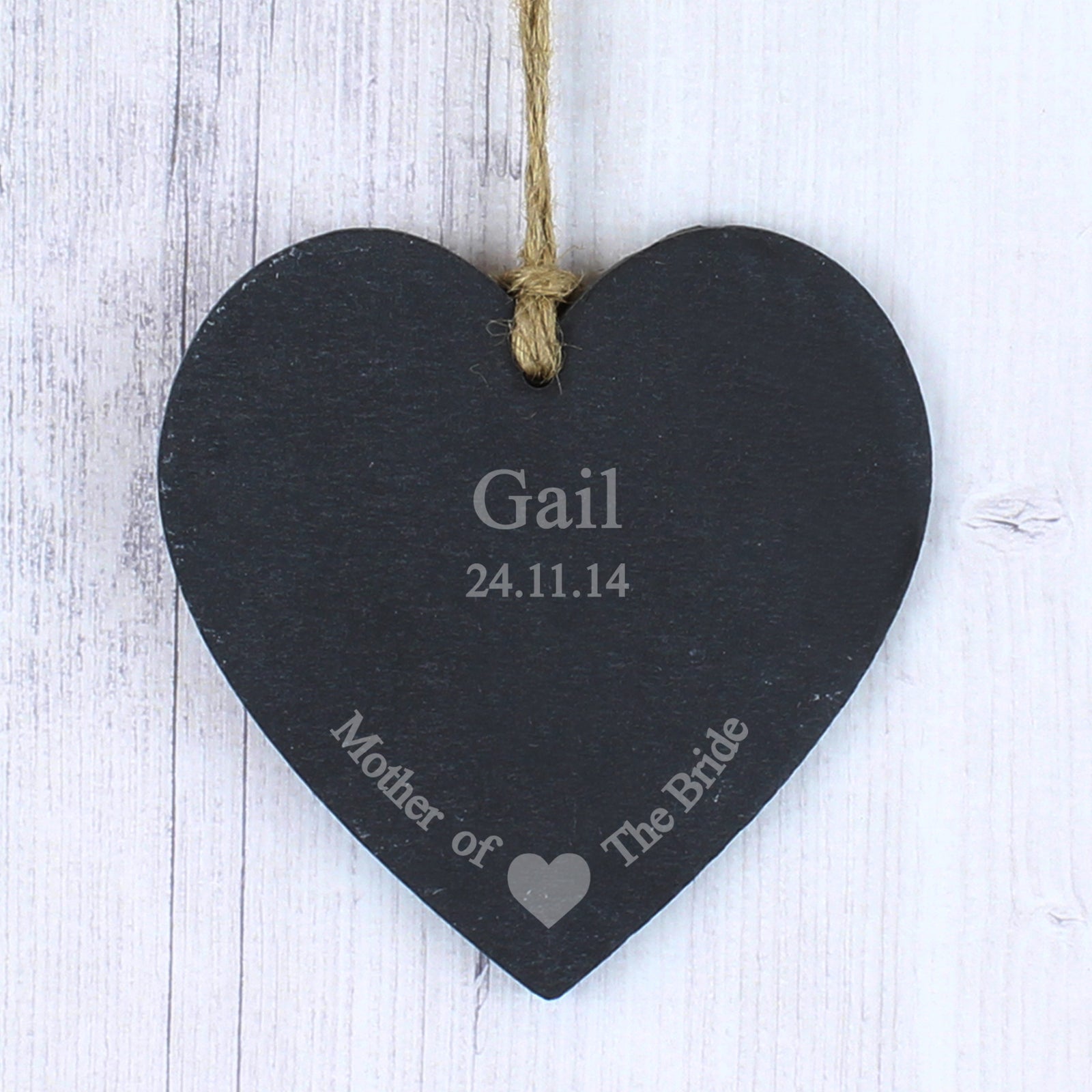 Slate Heart Decoration