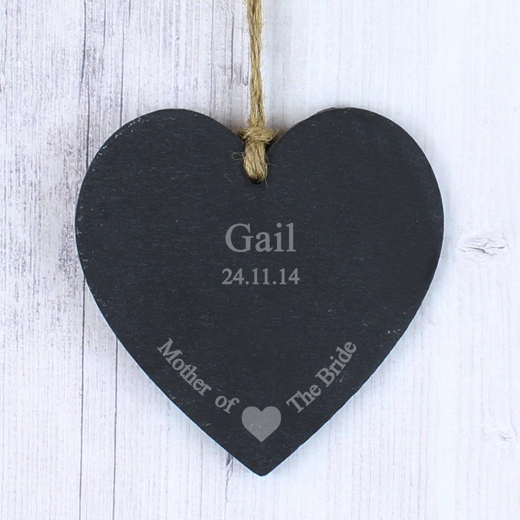 Slate Heart Decoration