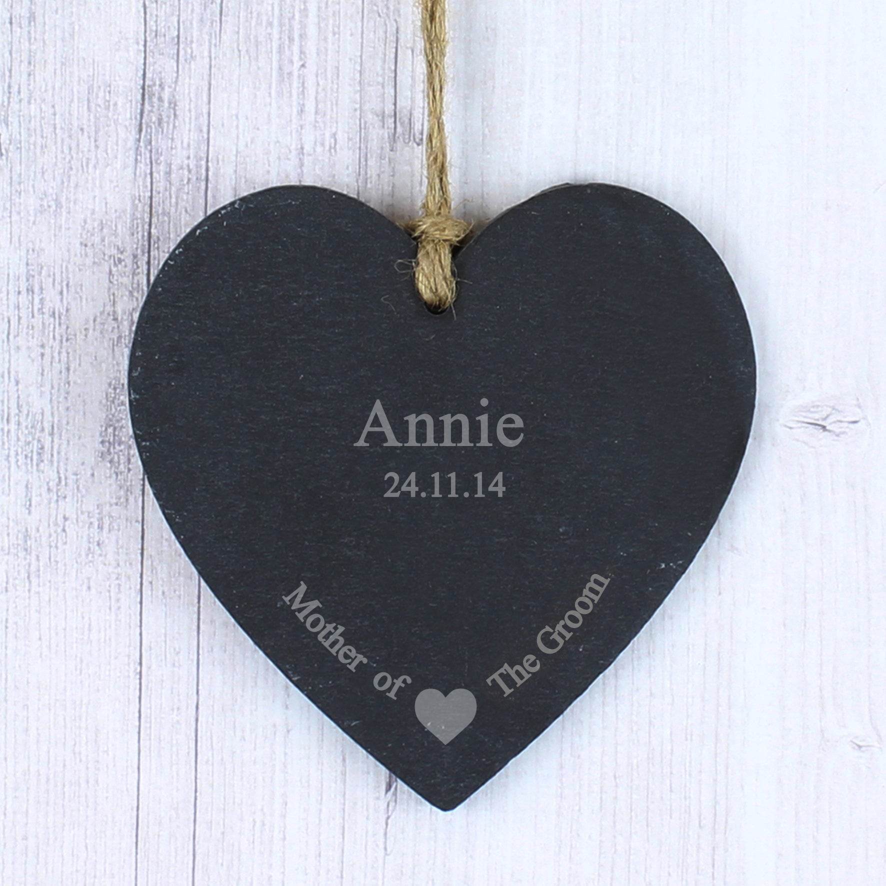  Slate Heart Decoration