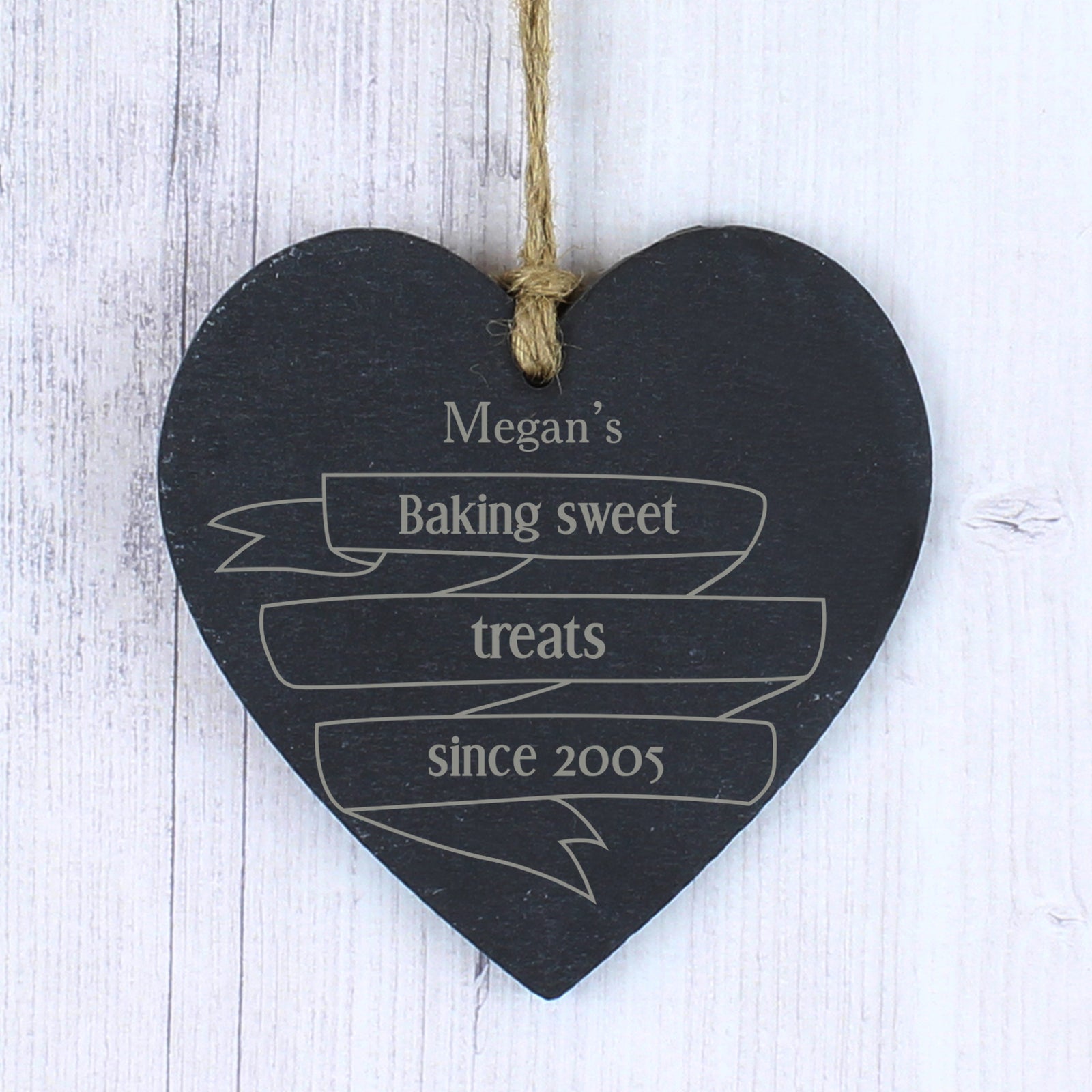 Slate Heart Decoration