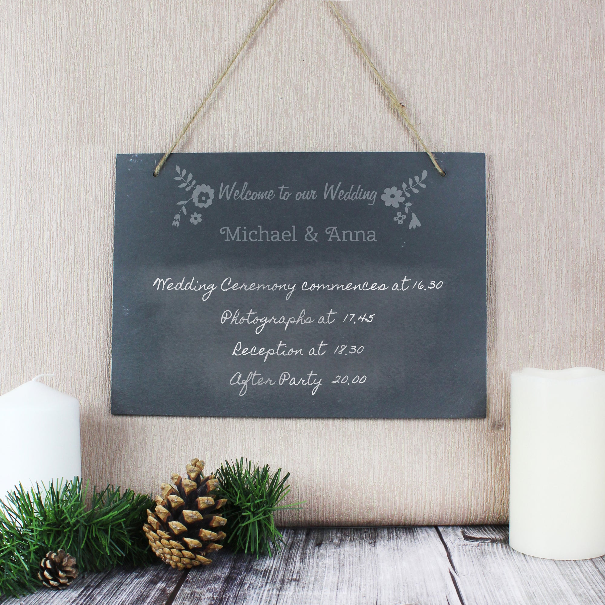 wedding slate