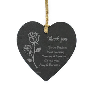 Slate Heart Decoration