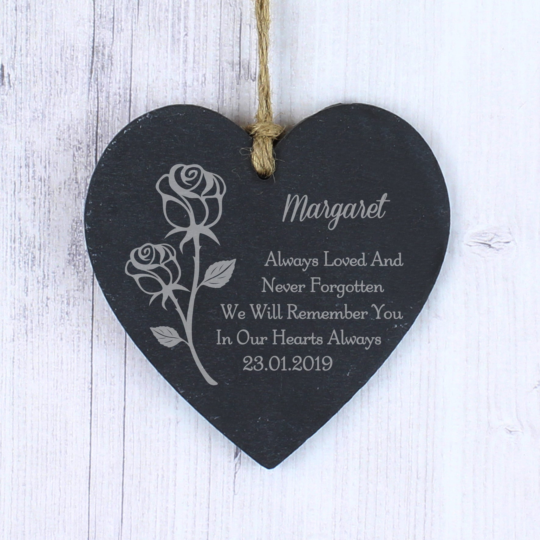 Slate Heart Decoration