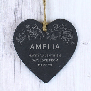 Slate Heart Decoration