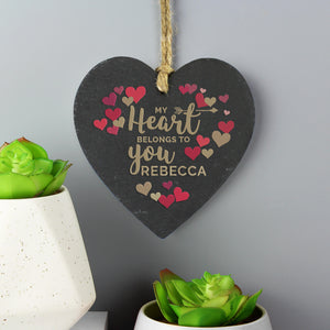 Slate Heart Decoration