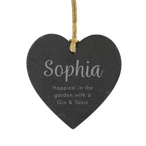 Slate Heart Decoration