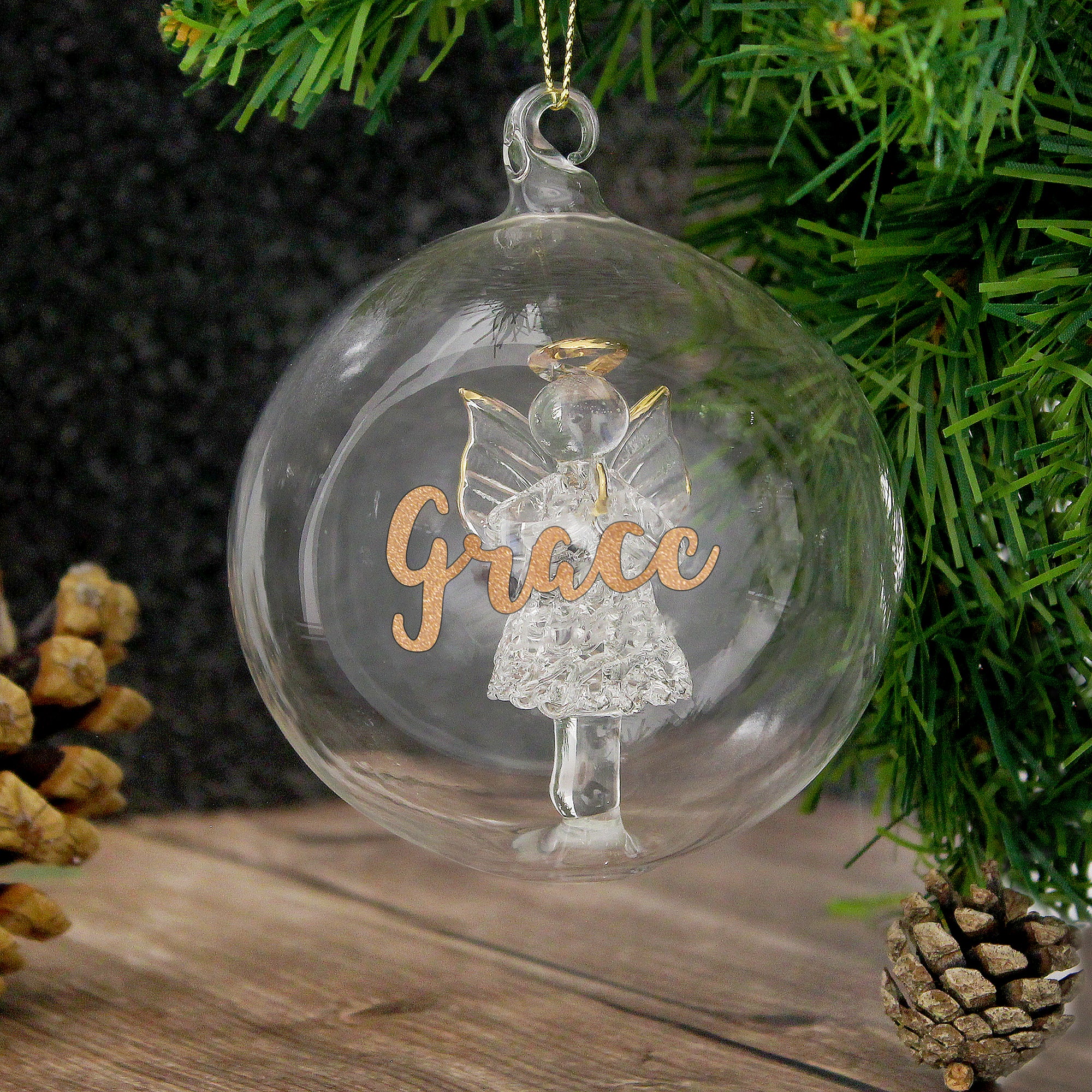 Angel Glass Bauble