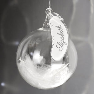 Feather Glass Bauble