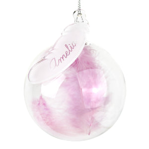 Feather Glass Bauble