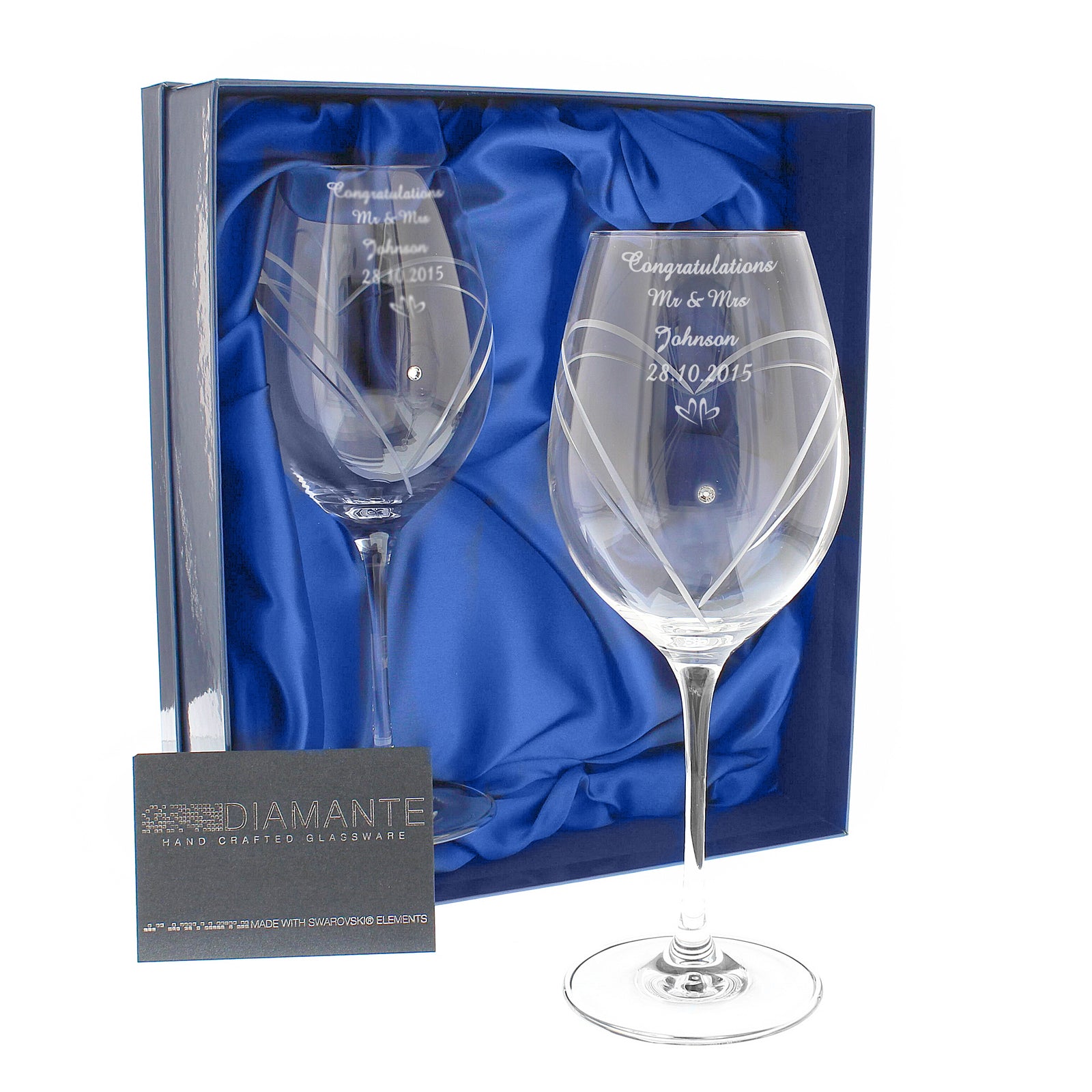 Diamante Wine Glasses