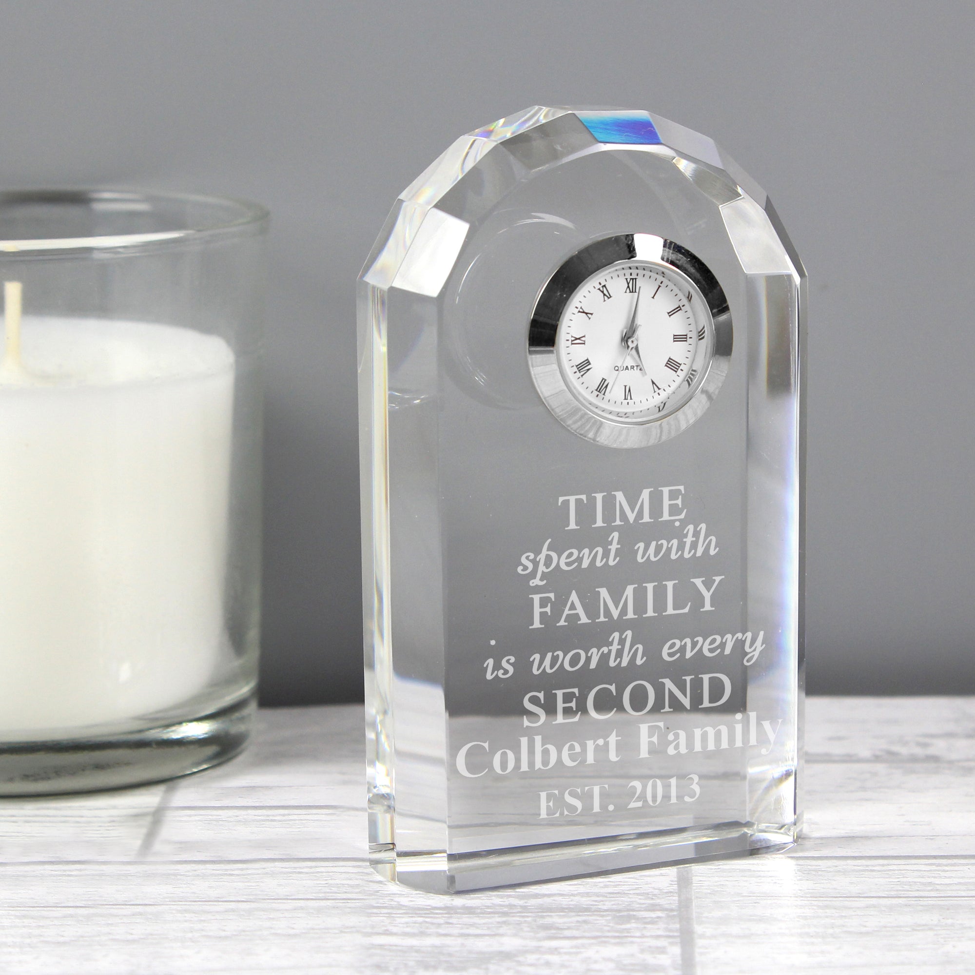 Family Crystal Clock