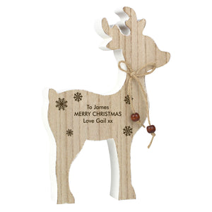 Wooden Reindeer Decoration