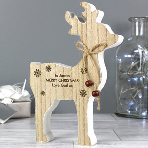 Wooden Reindeer Decoration