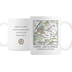 Map Compass Mug