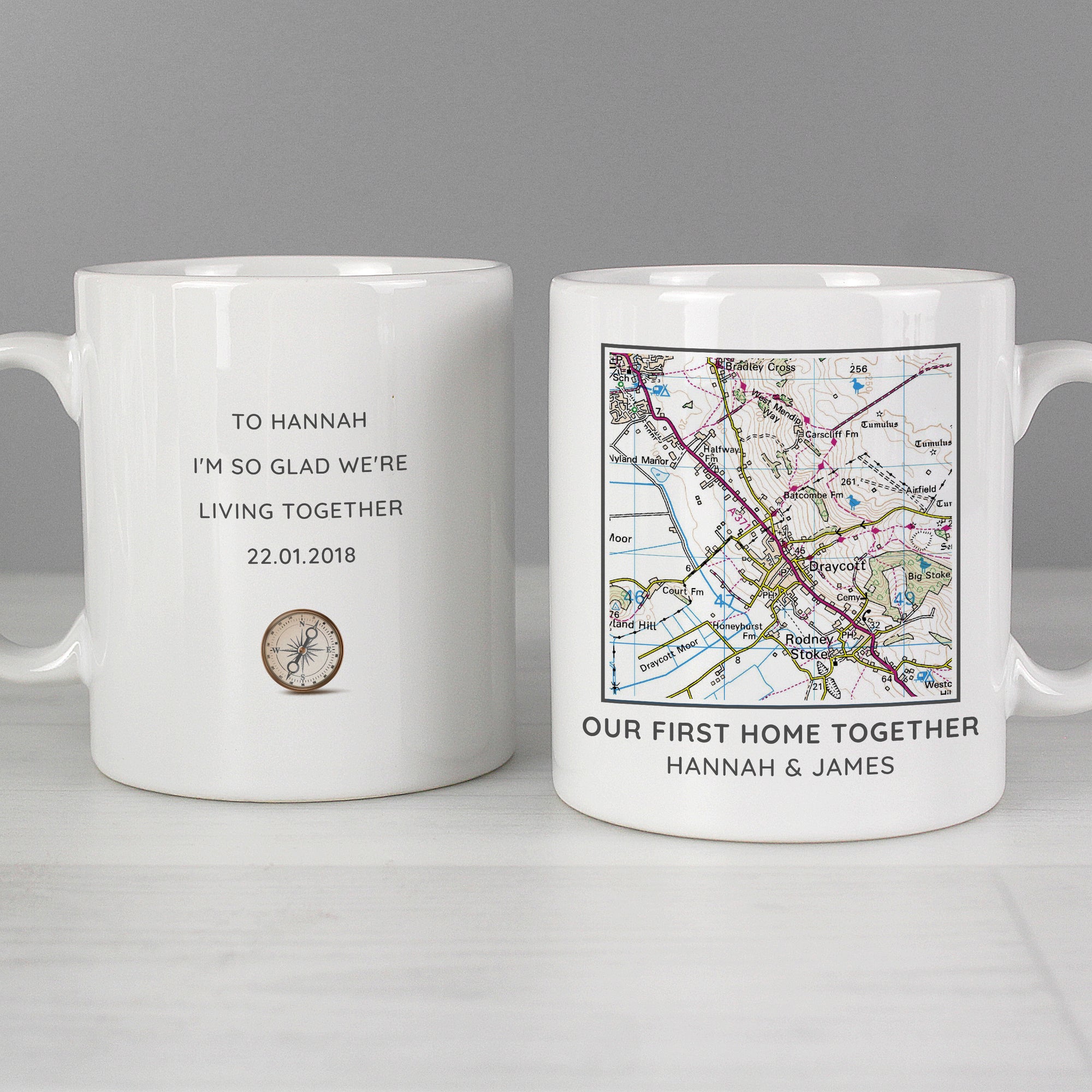 Map Compass Mug